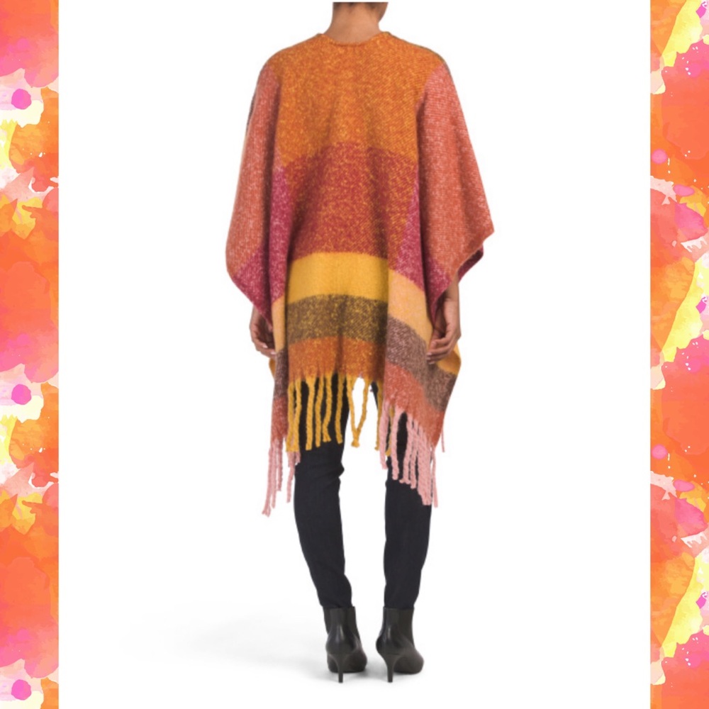 Super Soft Check Ruana 🆕 - Picture 2 of 2